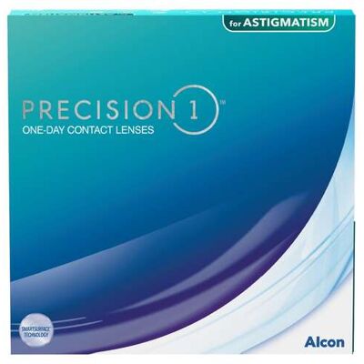 Alcon Precision 1 for Astigmatism (90er Packung) Tageslinsen (-4 dpt, Zyl. -1.75, Achse 180 & BC 8.5) mit UV-Schutz für Allergiker & trockenere Augen Alcon Precision 1 for Astigmatism (90er Packung) Tageslinsen (-4 dpt, Zyl. -1.75, Achse 180 & BC 8.5) mit UV-Schutz für Allergiker & trockenere Augen