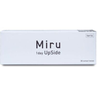 Menicon Miru 1day UpSide Toric (30er Packung) Tageslinsen (0 dpt, Zyl. -0.75, Achse 20 & BC 8.4) mit UV-Schutz Menicon Miru 1day UpSide Toric (30er Packung) Tageslinsen (0 dpt, Zyl. -0.75, Achse 20 & BC 8.4) mit UV-Schutz