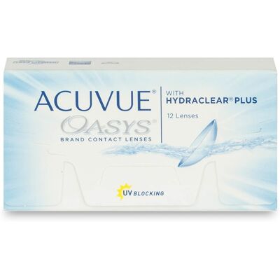 Johnson & Johnson Acuvue Oasys (12er Packung) 14-Tageslinsen (0.5 dpt & BC 8.4) mit UV-Schutz für trockenere Augen Johnson & Johnson Acuvue Oasys (12er Packung) 14-Tageslinsen (0.5 dpt & BC 8.4) mit UV-Schutz für trockenere Augen