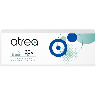 Menicon Atrea Excellence + 1 Day Spheric (30er Packung) Tageslinsen (-0.75 dpt & BC 8.4) mit UV-Schutz Menicon Atrea Excellence + 1 Day Spheric (30er Packung) Tageslinsen (-0.75 dpt & BC 8.4) mit UV-Schutz