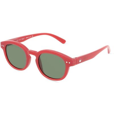 Optim OKIDOKI JIMMY SUN JUNIOR (5-10) Kinder-Sonnenbrille Vollrand Panto Kunststoff-Gestell, Rot Optim OKIDOKI JIMMY SUN JUNIOR (5-10) Kinder-Sonnenbrille Vollrand Panto Kunststoff-Gestell, Rot