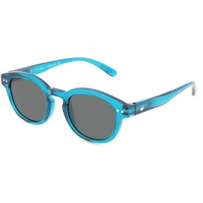Optim OKIDOKI JIMMY SUN JUNIOR (5-10) Kinder-Sonnenbrille Vollrand Panto Kunststoff-Gestell, Blau Optim OKIDOKI JIMMY SUN JUNIOR (5-10) Kinder-Sonnenbrille Vollrand Panto Kunststoff-Gestell, Blau