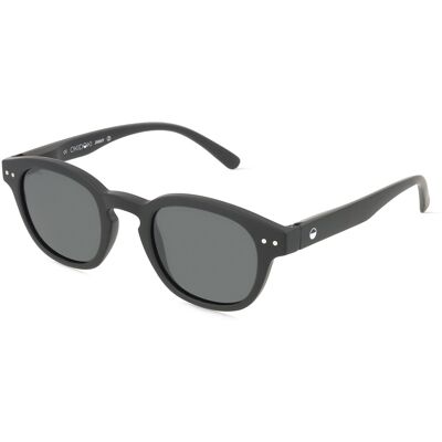 Optim OKIDOKI JIMMY SUN Unisex-Sonnenbrille Vollrand Panto Kunststoff-Gestell, Schwarz Optim OKIDOKI JIMMY SUN Unisex-Sonnenbrille Vollrand Panto Kunststoff-Gestell, Schwarz