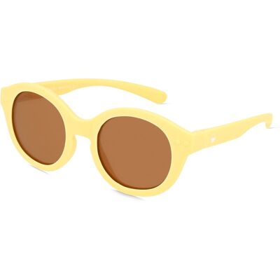 Optim OKIDOKI JIMMY SUN LITTLE (3-5) Kinder-Sonnenbrille Vollrand Panto Kunststoff-Gestell, Gelb Optim OKIDOKI JIMMY SUN LITTLE (3-5) Kinder-Sonnenbrille Vollrand Panto Kunststoff-Gestell, Gelb