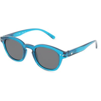 Optim OKIDOKI JIMMY SUN Unisex-Sonnenbrille Vollrand Panto Kunststoff-Gestell, Blau Optim OKIDOKI JIMMY SUN Unisex-Sonnenbrille Vollrand Panto Kunststoff-Gestell, Blau