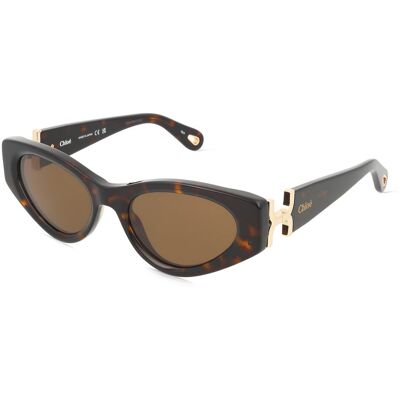Kering Eyewear Spa Chloé CH0259S Unisex-Sonnenbrille Vollrand Cat Eye Acetat-Gestell, Havanna Kering Eyewear Spa Chloé CH0259S Unisex-Sonnenbrille Vollrand Cat Eye Acetat-Gestell, Havanna