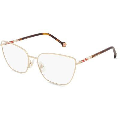 Safilo GmbH Carolina Herrera 0098 Damen-Brille inkl. Gläser Vollrand Cat Eye Metall-Gestell 58/16/145, Gold Safilo GmbH Carolina Herrera 0098 Damen-Brille inkl. Gläser Vollrand Cat Eye Metall-Gestell 58/16/145, Gold