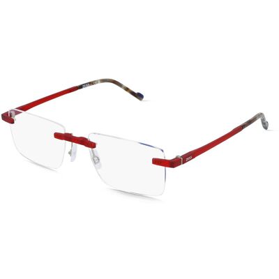 Marchon Germany GmbH Zeiss ZS25561C Herren-Brille inkl. Gläser Randlos Eckig Ultem-Gestell 54/19/145, Rot Marchon Germany GmbH Zeiss ZS25561C Herren-Brille inkl. Gläser Randlos Eckig Ultem-Gestell 54/19/145, Rot