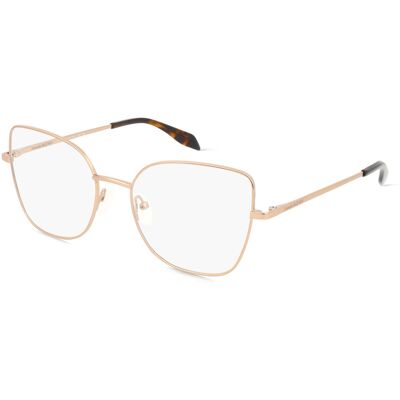 Alexander McQueen Modell AM0416O 003 Roségold Metall Briller - Brillengestell Alexander McQueen Modell AM0416O 003 Roségold Metall Briller - Brillengestell
