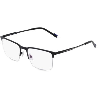 Marchon Germany GmbH Zeiss ZS23125 Unisex-Brille inkl. Gläser Halbrand Quadratisch Metall-Gestell 55/20/145, Schwarz Marchon Germany GmbH Zeiss ZS23125 Unisex-Brille inkl. Gläser Halbrand Quadratisch Metall-Gestell 55/20/145, Schwarz