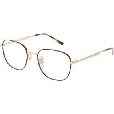 Luxottica Fashion Brillen Vertriebs GmbH Ray-Ban RX6534 Unisex-Brille inkl. Gläser Vollrand Quadratisch Metall-Gestell 53/19/145, Havanna Luxottica Fashion Brillen Vertriebs GmbH Ray-Ban RX6534 Unisex-Brille inkl. Gläser Vollrand Quadratisch Metall-Gestell 53/19/145, Havanna