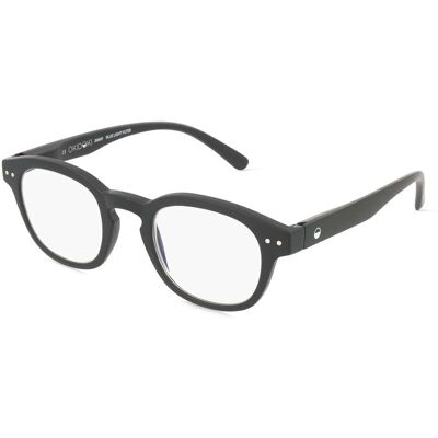 Optim OKIDOKI JIMMY Reader Unisex-Fertiglesebrille Vollrand Panto Kunststoff-Gestell, Schwarz Optim OKIDOKI JIMMY Reader Unisex-Fertiglesebrille Vollrand Panto Kunststoff-Gestell, Schwarz