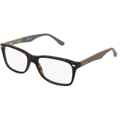 Luxottica Fashion Brillen Vertriebs GmbH Ray-Ban RX5228 Damen-Brille inkl. Gläser Vollrand Quadratisch Acetat-Gestell 50/17/140, Havanna Luxottica Fashion Brillen Vertriebs GmbH Ray-Ban RX5228 Damen-Brille inkl. Gläser Vollrand Quadratisch Acetat-Gestell 50/17/140, Havanna