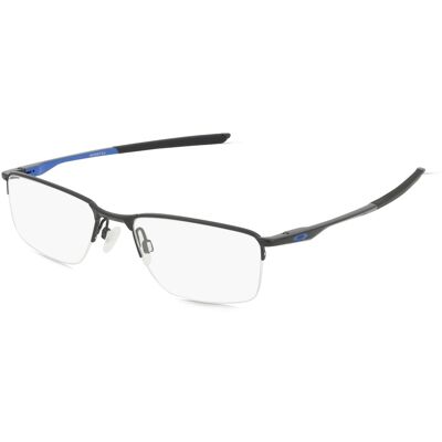 Luxottica Fashion Brillen Vertriebs GmbH Oakley OX3218 Herren-Brille inkl. Gläser Halbrand Quadratisch Metall-Gestell 56/18/140, Schwarz Luxottica Fashion Brillen Vertriebs GmbH Oakley OX3218 Herren-Brille inkl. Gläser Halbrand Quadratisch Metall-Gestell 56/18/140, Schwarz