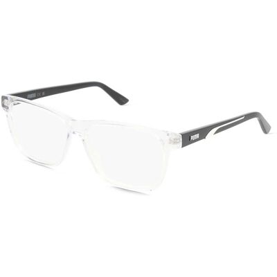 Kering Eyewear Spa Puma PU0470O Unisex-Brille inkl. Gläser Vollrand Quadratisch Kunststoff-Gestell 57/14/145, Transparent Kering Eyewear Spa Puma PU0470O Unisex-Brille inkl. Gläser Vollrand Quadratisch Kunststoff-Gestell 57/14/145, Transparent