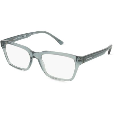 Luxottica Fashion Brillen Vertriebs GmbH Emporio Armani EA3192 Herren-Brille inkl. Gläser Vollrand Quadratisch Acetat-Gestell 55/18/145, Blau Luxottica Fashion Brillen Vertriebs GmbH Emporio Armani EA3192 Herren-Brille inkl. Gläser Vollrand Quadratisch Acetat-Gestell 55/18/145, Blau