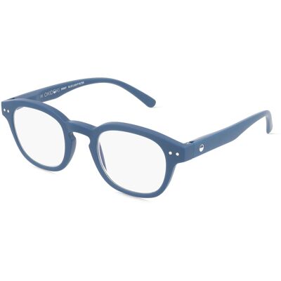 Optim OKIDOKI JIMMY Reader Unisex-Fertiglesebrille Vollrand Panto Kunststoff-Gestell, Blau Optim OKIDOKI JIMMY Reader Unisex-Fertiglesebrille Vollrand Panto Kunststoff-Gestell, Blau
