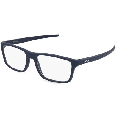 Luxottica Fashion Brillen Vertriebs GmbH Oakley OX8164 Herren-Brille inkl. Gläser Vollrand Quadratisch Kunststoff-Gestell 55/17/141, Blau Luxottica Fashion Brillen Vertriebs GmbH Oakley OX8164 Herren-Brille inkl. Gläser Vollrand Quadratisch Kunststoff-Gestell 55/17/141, Blau
