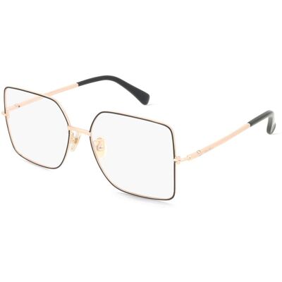 Marcolin Deutschland GmbH Max Mara MM5098-H Unisex-Brille inkl. Gläser Vollrand Butterfly Metall-Gestell 55/16/135, Gold Marcolin Deutschland GmbH Max Mara MM5098-H Unisex-Brille inkl. Gläser Vollrand Butterfly Metall-Gestell 55/16/135, Gold