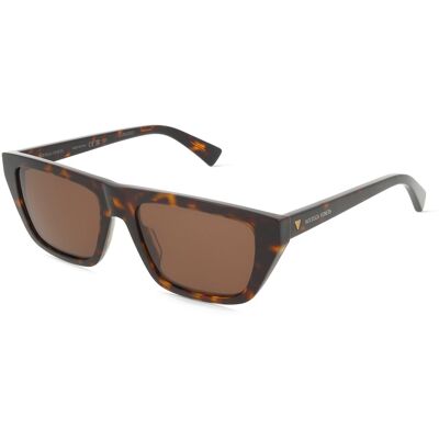 Bottega Veneta - BV1291S 002 - Rechteckig, Goldene Nieten, 54mm - Sonnenbrille Bottega Veneta - BV1291S 002 - Rechteckig, Goldene Nieten, 54mm - Sonnenbrille