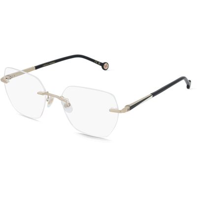 Safilo GmbH Carolina Herrera HER 0364 Damen-Brille inkl. Gläser Randlos Eckig Metall-Gestell 54/18/145, Gold Safilo GmbH Carolina Herrera HER 0364 Damen-Brille inkl. Gläser Randlos Eckig Metall-Gestell 54/18/145, Gold