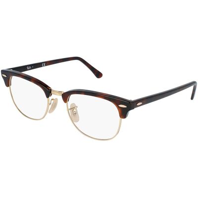 Luxottica Fashion Brillen Vertriebs GmbH Ray-Ban VISTA RX5154 CLUBMASTER Unisex-Brille inkl. Gläser Vollrand Quadratisch Acetat-Gestell 51/21/145, Rot Luxottica Fashion Brillen Vertriebs GmbH Ray-Ban VISTA RX5154 CLUBMASTER Unisex-Brille inkl. Gläser Vollrand Quadratisch Acetat-Gestell 51/21/145, Rot