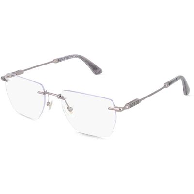 DE RIGO Vision D.A.CH. GmbH Police VPLN27 Herren-Brille inkl. Gläser Randlos Geometrisch Metall-Gestell 53/18/145, Grau DE RIGO Vision D.A.CH. GmbH Police VPLN27 Herren-Brille inkl. Gläser Randlos Geometrisch Metall-Gestell 53/18/145, Grau