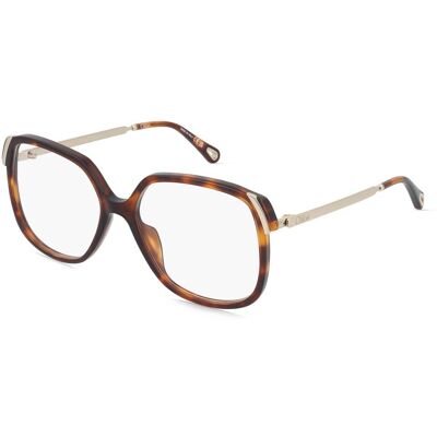 Kering Eyewear Spa Chloé CH0287O Damen-Brille inkl. Gläser Vollrand Eckig Acetat-Gestell 56/16/135, Havanna Kering Eyewear Spa Chloé CH0287O Damen-Brille inkl. Gläser Vollrand Eckig Acetat-Gestell 56/16/135, Havanna