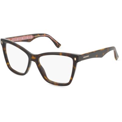 Dsquared2 Havana Vintage Halbfeste Brillenfassung - Brillenfassungen Dsquared2 Havana Vintage Halbfeste Brillenfassung - Brillenfassungen