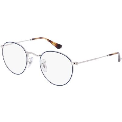 Luxottica Fashion Brillen Vertriebs GmbH Ray-Ban RX3447V Unisex-Brille inkl. Gläser Vollrand Rund Metall-Gestell 47/21/140, Blau Luxottica Fashion Brillen Vertriebs GmbH Ray-Ban RX3447V Unisex-Brille inkl. Gläser Vollrand Rund Metall-Gestell 47/21/140, Blau