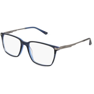 Design Eyewear Group Germany GmbH Hackett 1320 Unisex-Brille inkl. Gläser Vollrand Quadratisch Acetat-Gestell 55/18/145, Blau Design Eyewear Group Germany GmbH Hackett 1320 Unisex-Brille inkl. Gläser Vollrand Quadratisch Acetat-Gestell 55/18/145, Blau