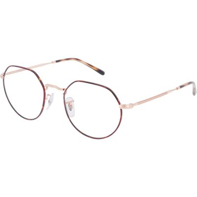 Luxottica Fashion Brillen Vertriebs GmbH Ray-Ban RX6465 Unisex-Brille inkl. Gläser Vollrand Geometrisch Metall-Gestell 51/20/140, Pink Luxottica Fashion Brillen Vertriebs GmbH Ray-Ban RX6465 Unisex-Brille inkl. Gläser Vollrand Geometrisch Metall-Gestell 51/20/140, Pink