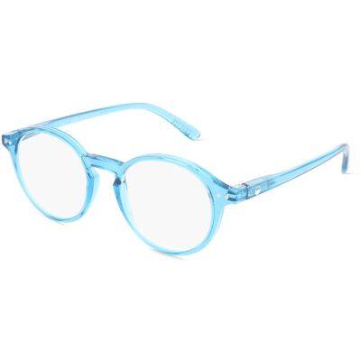 Optim OKIDOKI SAMMY Reader Unisex-Fertiglesebrille Vollrand Panto Kunststoff-Gestell, Blau Optim OKIDOKI SAMMY Reader Unisex-Fertiglesebrille Vollrand Panto Kunststoff-Gestell, Blau