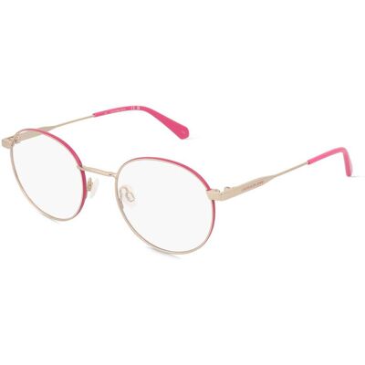 Marchon Germany GmbH Calvin Klein Jeans CKJ21215 Unisex-Brille inkl. Gläser Vollrand Rund Metall-Gestell 49/20/145, Pink Marchon Germany GmbH Calvin Klein Jeans CKJ21215 Unisex-Brille inkl. Gläser Vollrand Rund Metall-Gestell 49/20/145, Pink