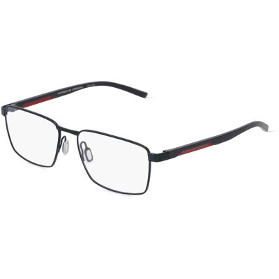 DE RIGO Vision D.A.CH. GmbH Porsche Design 8744 Unisex-Brille inkl. Gläser Vollrand Quadratisch Metall-Gestell 55/16/140, Blau DE RIGO Vision D.A.CH. GmbH Porsche Design 8744 Unisex-Brille inkl. Gläser Vollrand Quadratisch Metall-Gestell 55/16/140, Blau