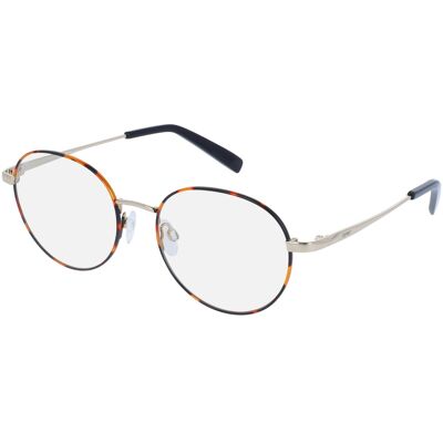 Charmant GmbH Europe Esprit 21018 Unisex-Brille inkl. Gläser Vollrand Rund Metall-Gestell 53/18/140, Havanna Charmant GmbH Europe Esprit 21018 Unisex-Brille inkl. Gläser Vollrand Rund Metall-Gestell 53/18/140, Havanna