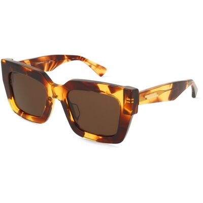 Kering Eyewear Spa Bottega Veneta BV1212S Unisex-Sonnenbrille Vollrand Quadratisch Acetat-Gestell, Havanna Kering Eyewear Spa Bottega Veneta BV1212S Unisex-Sonnenbrille Vollrand Quadratisch Acetat-Gestell, Havanna