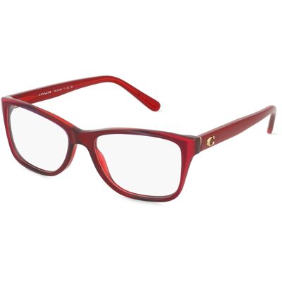 Luxottica Fashion Brillen Vertriebs GmbH Coach HC6129 Damen-Brille inkl. Gläser Vollrand Quadratisch Acetat-Gestell 52/16/140, Rot Luxottica Fashion Brillen Vertriebs GmbH Coach HC6129 Damen-Brille inkl. Gläser Vollrand Quadratisch Acetat-Gestell 52/16/140, Rot