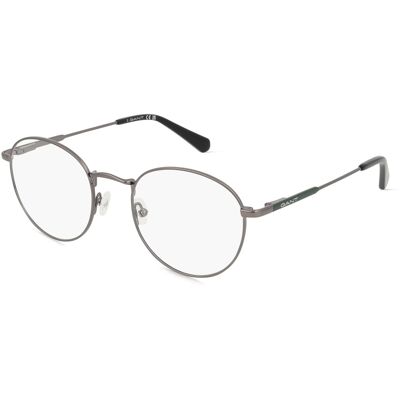 Marcolin Deutschland GmbH Gant GA3270 Unisex-Brille inkl. Gläser Vollrand Rund Metall-Gestell 50/20/145, Grau Marcolin Deutschland GmbH Gant GA3270 Unisex-Brille inkl. Gläser Vollrand Rund Metall-Gestell 50/20/145, Grau