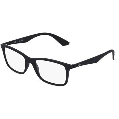 Luxottica Fashion Brillen Vertriebs GmbH Ray-Ban RX7047 Herren-Brille inkl. Gläser Vollrand Quadratisch Kunststoff-Gestell 56/17/145, Schwarz Luxottica Fashion Brillen Vertriebs GmbH Ray-Ban RX7047 Herren-Brille inkl. Gläser Vollrand Quadratisch Kunststoff-Gestell 56/17/145, Schwarz