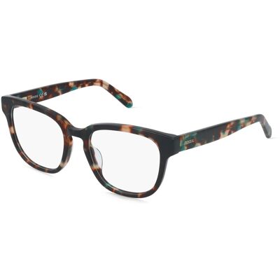 Safilo GmbH Fossil FOS 7194 Damen-Brille inkl. Gläser Vollrand Quadratisch Acetat-Gestell 51/18/140, Havanna Safilo GmbH Fossil FOS 7194 Damen-Brille inkl. Gläser Vollrand Quadratisch Acetat-Gestell 51/18/140, Havanna