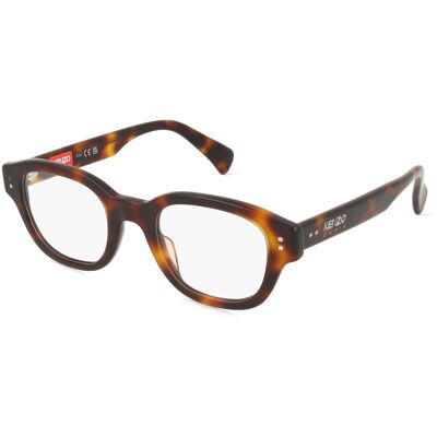 Thélios Kenzo KZ50186I Unisex-Brille inkl. Gläser Vollrand Quadratisch Kunststoff-Gestell 49/22/150, Havanna Thélios Kenzo KZ50186I Unisex-Brille inkl. Gläser Vollrand Quadratisch Kunststoff-Gestell 49/22/150, Havanna
