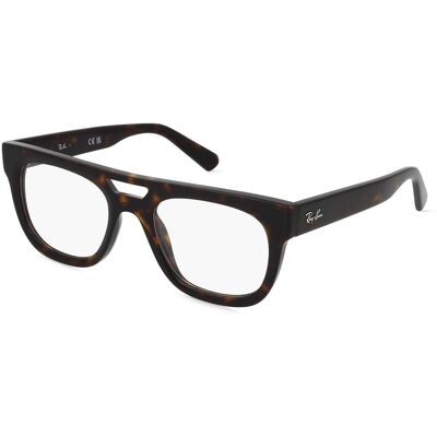 Luxottica Fashion Brillen Vertriebs GmbH Ray-Ban RX7226 PHIL Unisex-Brille inkl. Gläser Vollrand Quadratisch Acetat-Gestell 52/21/145, Havanna Luxottica Fashion Brillen Vertriebs GmbH Ray-Ban RX7226 PHIL Unisex-Brille inkl. Gläser Vollrand Quadratisch Acetat-Gestell 52/21/145, Havanna
