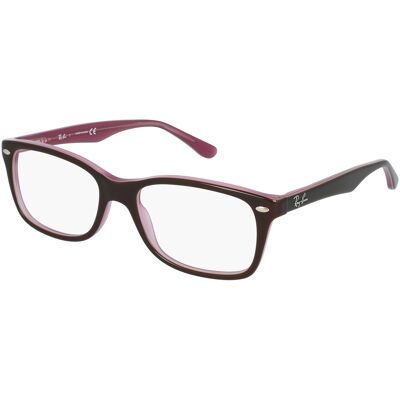 Luxottica Fashion Brillen Vertriebs GmbH Ray-Ban RB 5228 Unisex-Brille inkl. Gläser Vollrand Quadratisch Kunststoff-Gestell 50/17/135, Braun Luxottica Fashion Brillen Vertriebs GmbH Ray-Ban RB 5228 Unisex-Brille inkl. Gläser Vollrand Quadratisch Kunststoff-Gestell 50/17/135, Braun