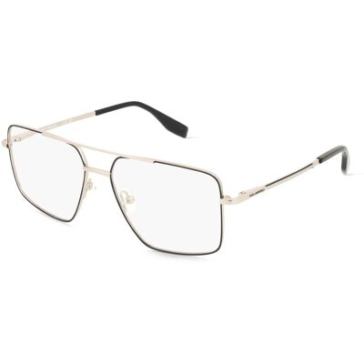 Marchon Germany GmbH Karl Lagerfeld KL357 Unisex-Brille inkl. Gläser Vollrand Pilot Metall-Gestell 56/15/140, Silber Marchon Germany GmbH Karl Lagerfeld KL357 Unisex-Brille inkl. Gläser Vollrand Pilot Metall-Gestell 56/15/140, Silber