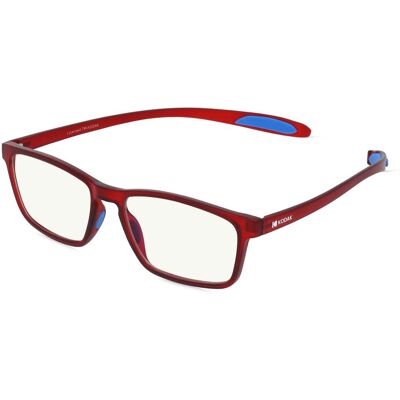 Optim KODAK CF10001 Unisex-Fertiglesebrille Vollrand Quadratisch TR90-Gestell, Rot Optim KODAK CF10001 Unisex-Fertiglesebrille Vollrand Quadratisch TR90-Gestell, Rot