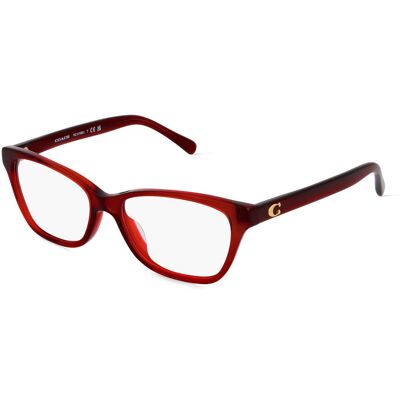 Luxottica Fashion Brillen Vertriebs GmbH Coach HC6196U Damen-Brille inkl. Gläser Vollrand Butterfly Acetat-Gestell 52/16/140, Rot Luxottica Fashion Brillen Vertriebs GmbH Coach HC6196U Damen-Brille inkl. Gläser Vollrand Butterfly Acetat-Gestell 52/16/140, Rot