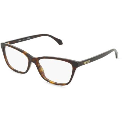 Luxottica Fashion Brillen Vertriebs GmbH Versace VE3375 Damen-Brille inkl. Gläser Vollrand Cat Eye Acetat-Gestell 54/16/140, Havanna Luxottica Fashion Brillen Vertriebs GmbH Versace VE3375 Damen-Brille inkl. Gläser Vollrand Cat Eye Acetat-Gestell 54/16/140, Havanna
