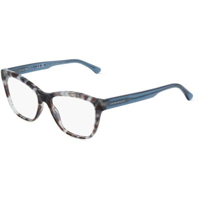 Luxottica Fashion Brillen Vertriebs GmbH Emporio Armani EA3193 Damen-Brille inkl. Gläser Vollrand Cat Eye Acetat-Gestell 52/16/140, Blau Luxottica Fashion Brillen Vertriebs GmbH Emporio Armani EA3193 Damen-Brille inkl. Gläser Vollrand Cat Eye Acetat-Gestell 52/16/140, Blau