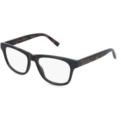 Kering Eyewear Spa Gucci GG2108O Herren-Brille inkl. Gläser Vollrand Eckig Kunststoff-Gestell 55/17/145, Havanna Kering Eyewear Spa Gucci GG2108O Herren-Brille inkl. Gläser Vollrand Eckig Kunststoff-Gestell 55/17/145, Havanna